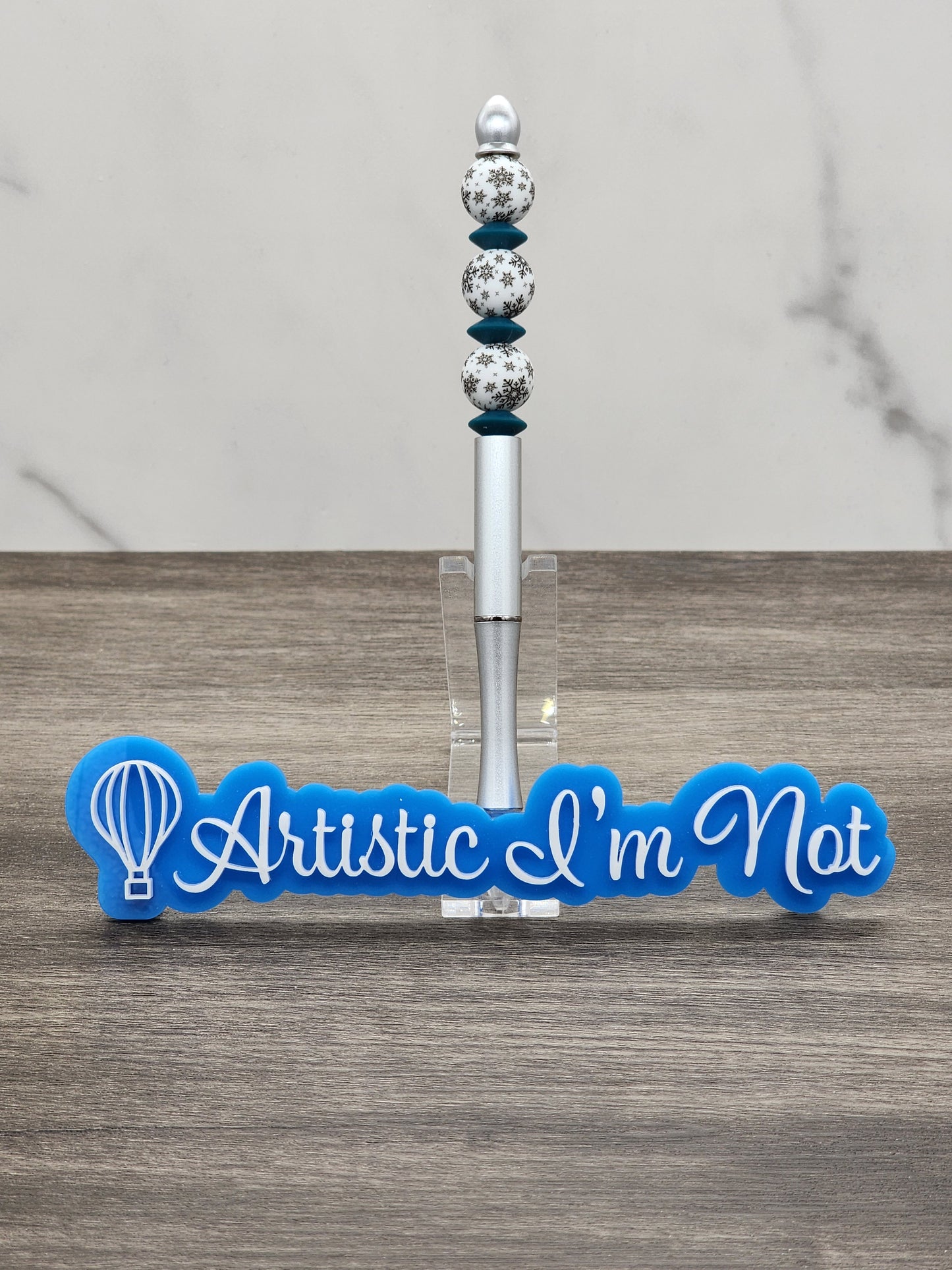 Snowflake Slumber Beaded Pencil