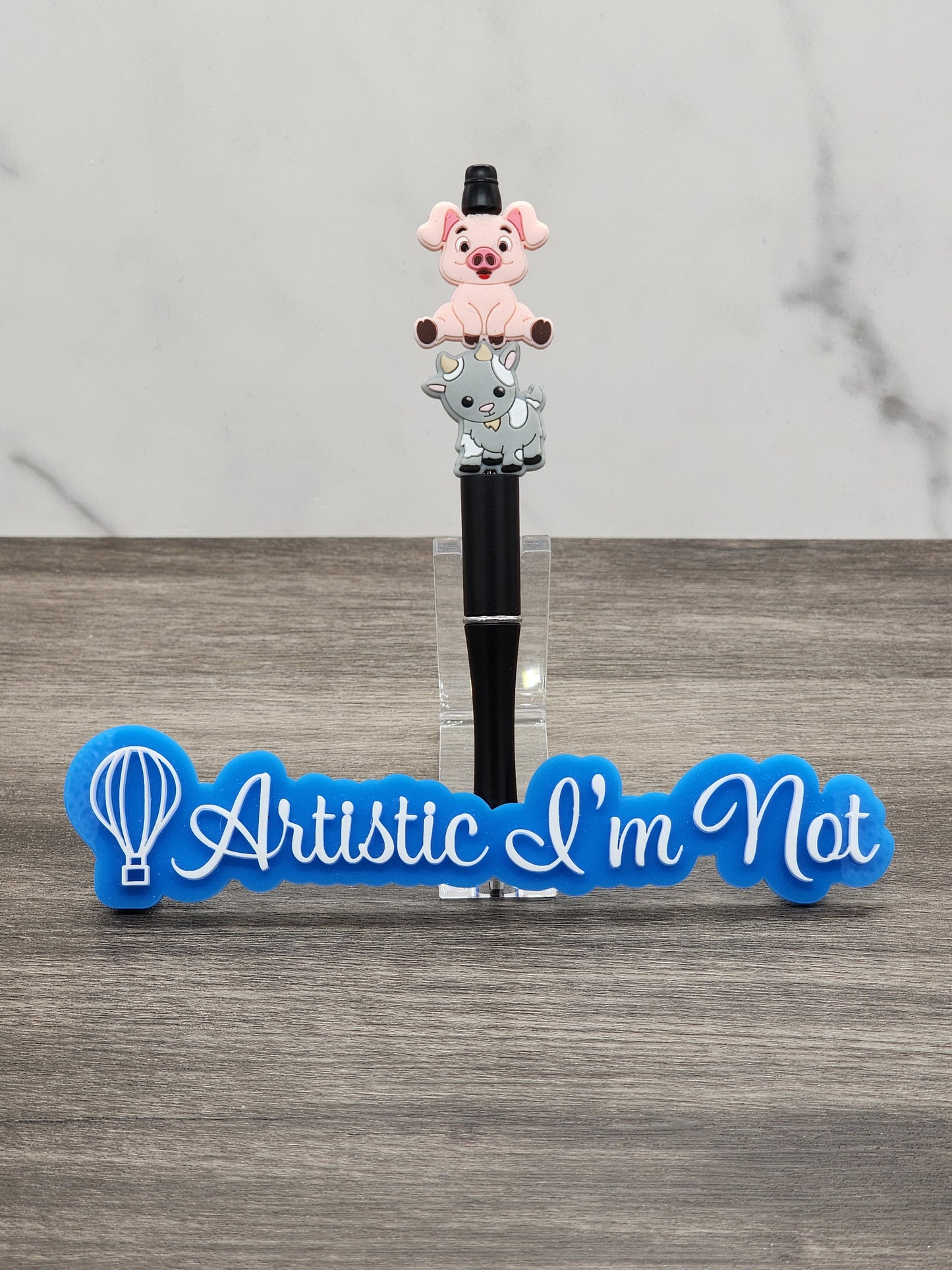 Farm Friends Beaded Pen