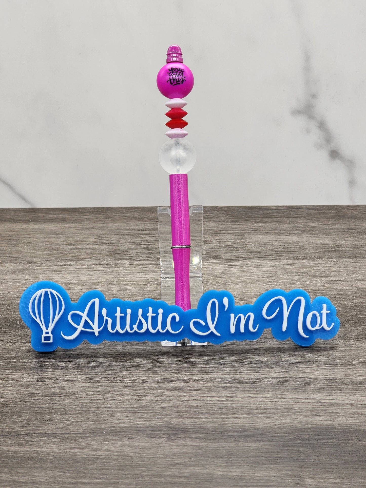 You Got This Beaded Metal Pen