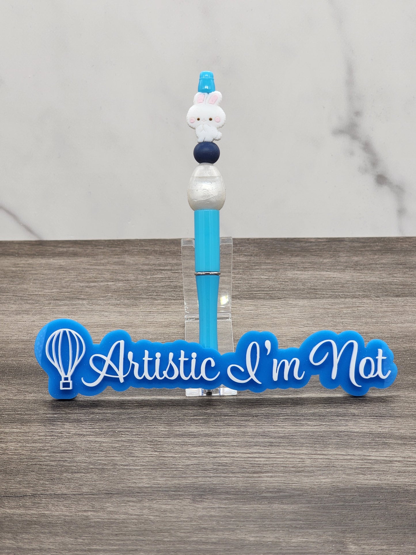 Bunny and Egg Beaded Pen