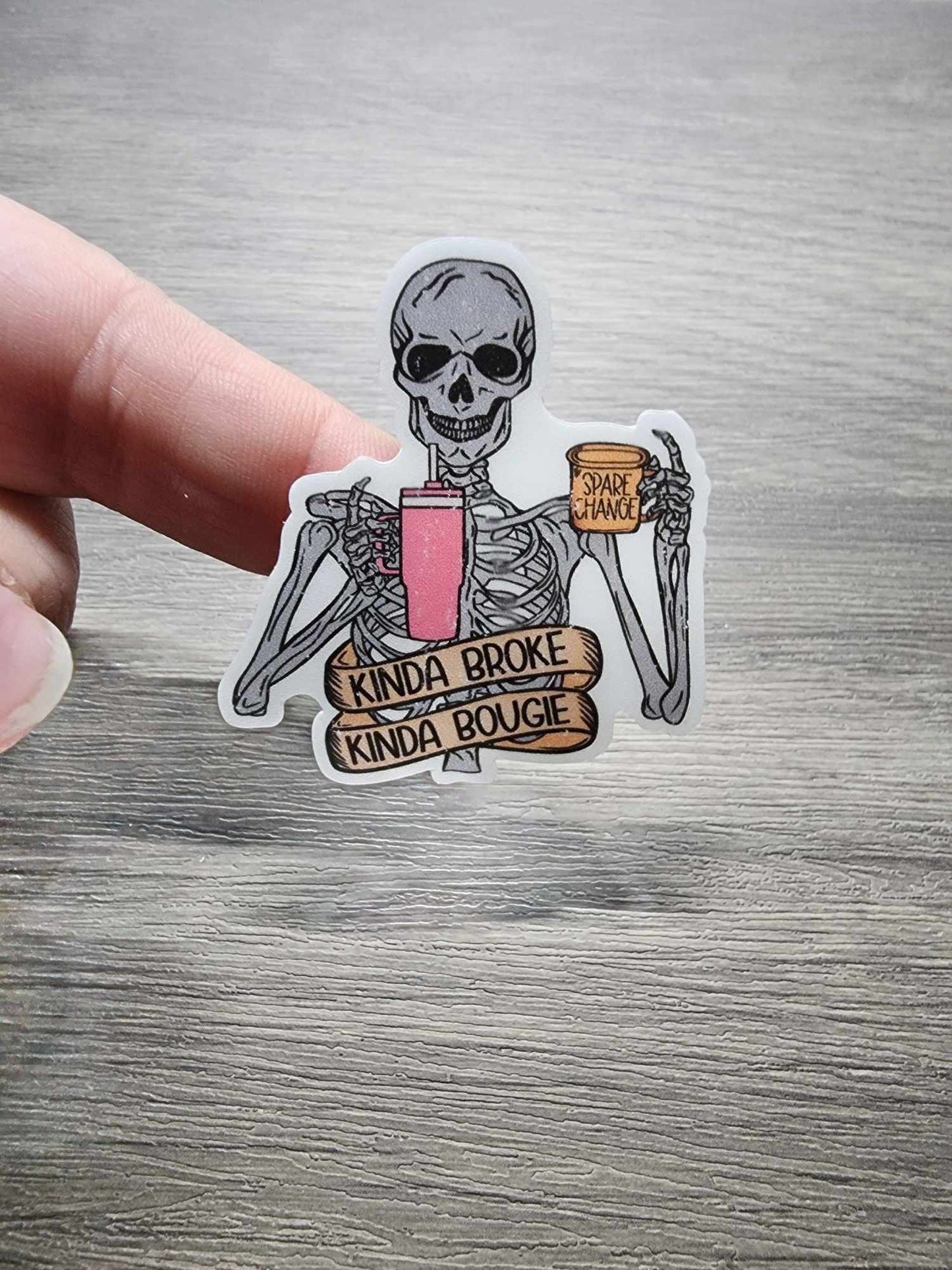 Kinda Broke, Kinda Bougie | Vinyl Sticker