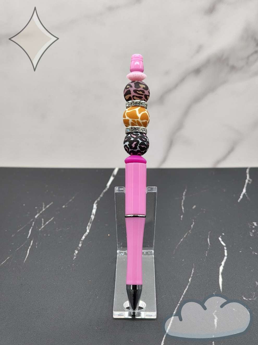 Animals on Safari Beaded Pen