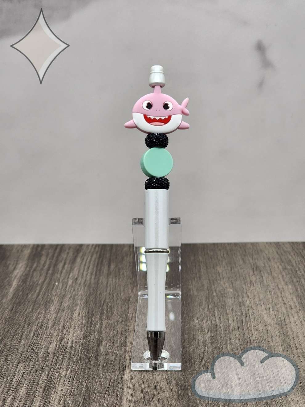 Grandma Shark Beaded Pen