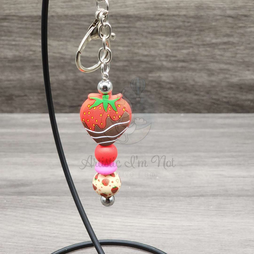 Strawberry Yum Keychain