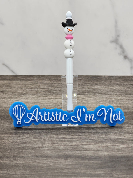 Howdy Snowman Beaded Pencil