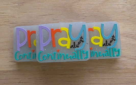 Pray Always Continually [Focal Bead]