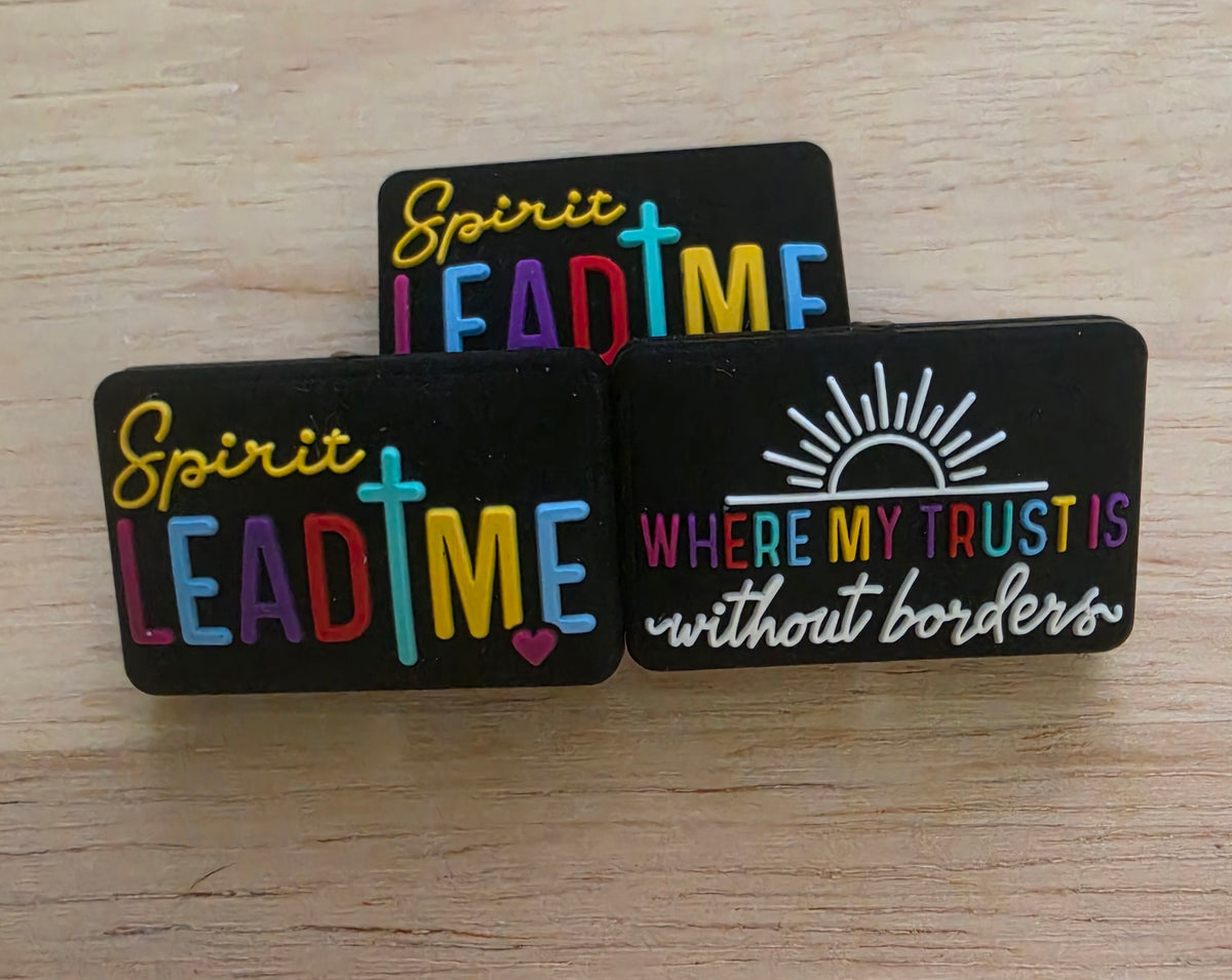 Spirit Lead Me Where my Trust is Without Borders [Focal Bead]