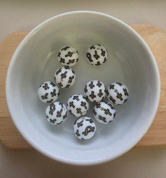 Crosses [15mm Round Bead]