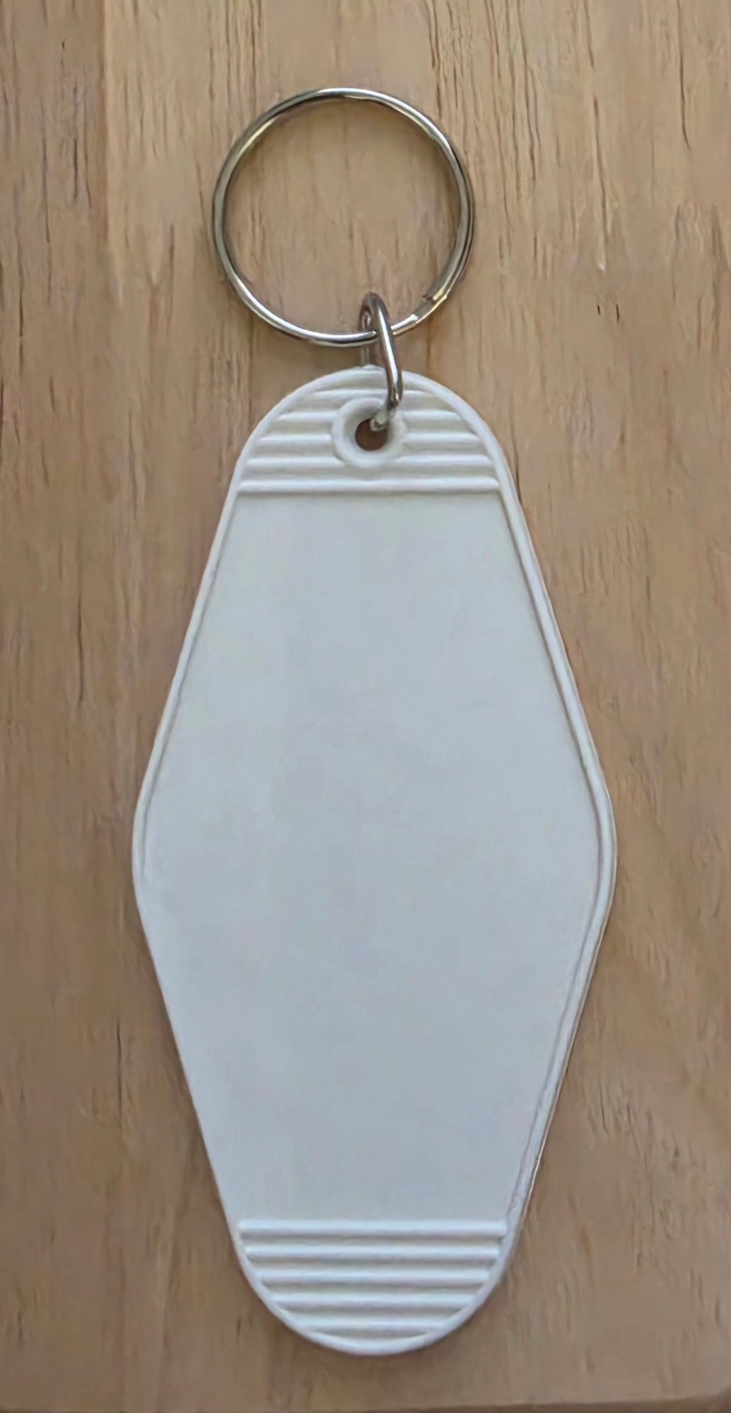 White Motel Keychain Blank