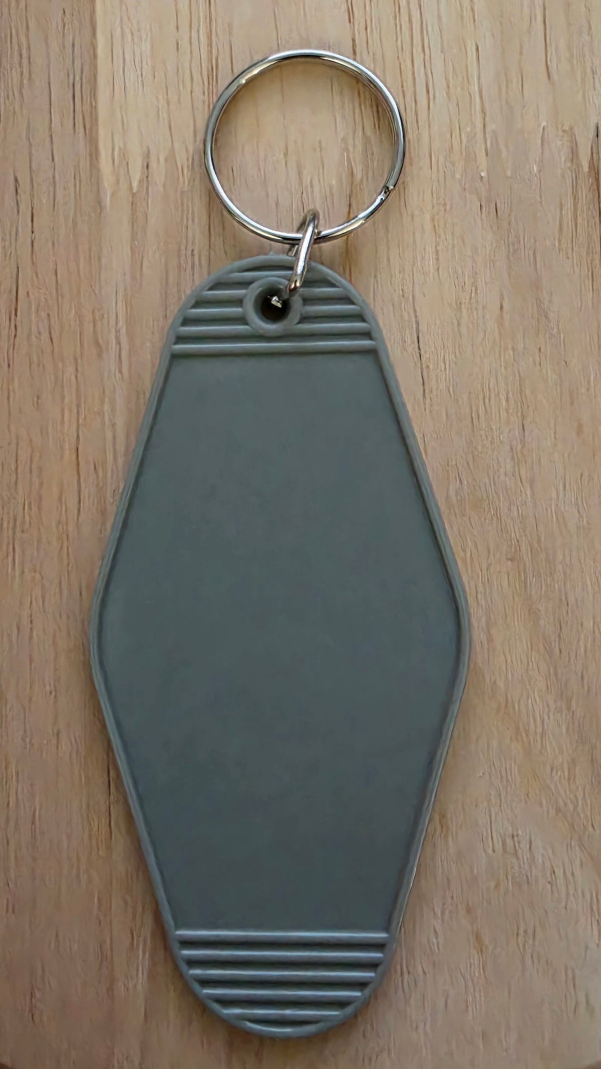 Gray Motel Keychain Blank