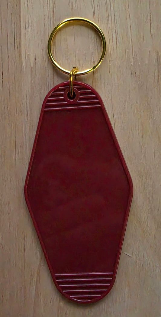 Rust Motel Keychain Blank