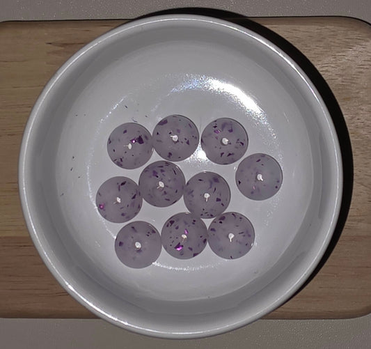 Purple Chunky Glitter [Abacus Bead]