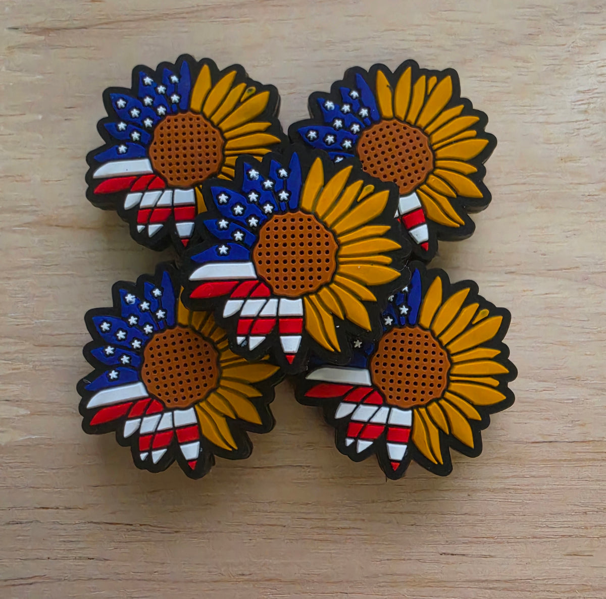 Flag Sunflower [Focal Bead]