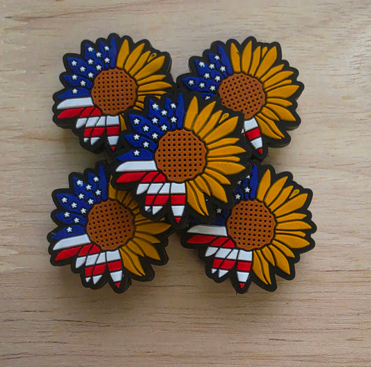 Flag Sunflower [Focal Bead]
