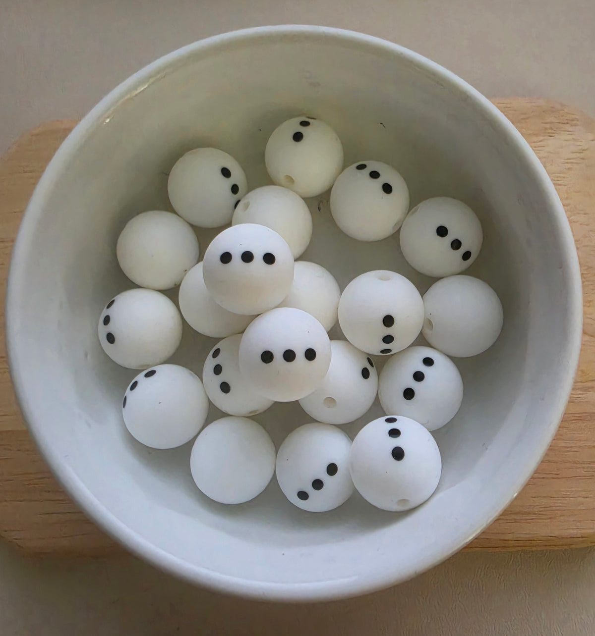 Snowman Body [15mm Round Bead]