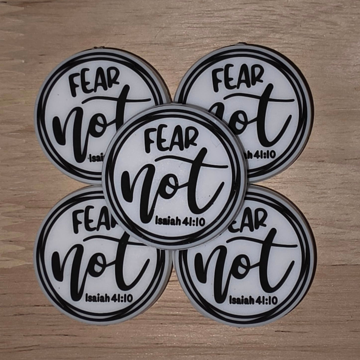 Fear Not - White [Focal Bead]