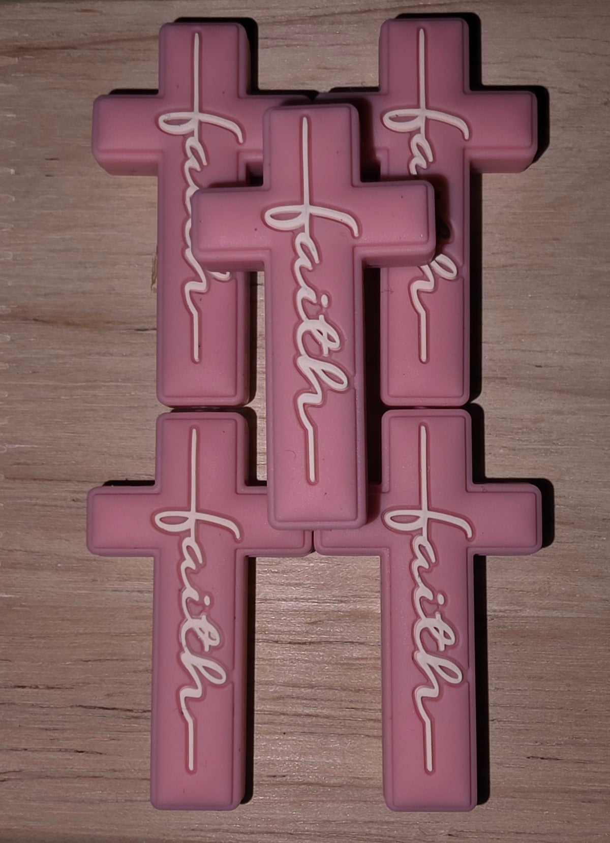 Faith Cross - Pink [Focal Bead]